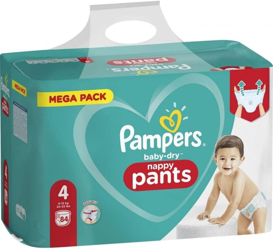 Pannolini Pampers 81657566 Pantaloni Baby-Dry, bianchi