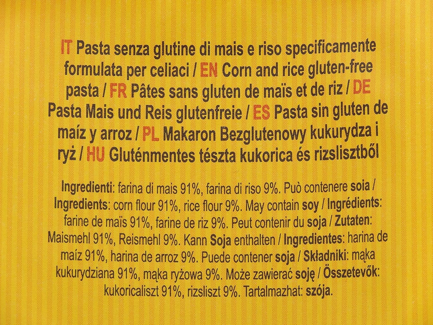 Penne senza glutine con mais e riso, 400g
