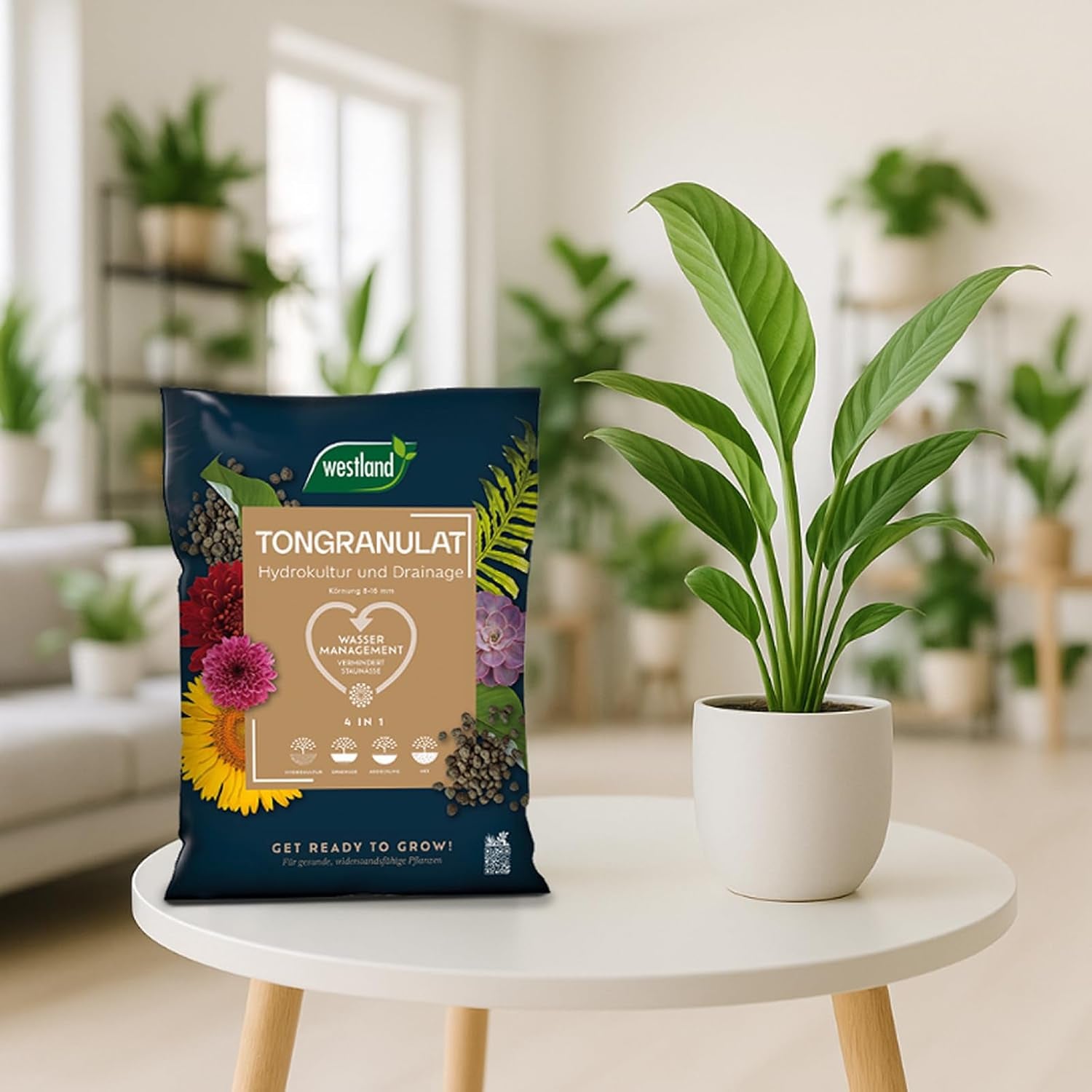 Westland Clay Granules, 5 L - Granuli per piante ideali per la coltura idroponica, substrato drenante senza additivi chimici, per uso interno ed esterno