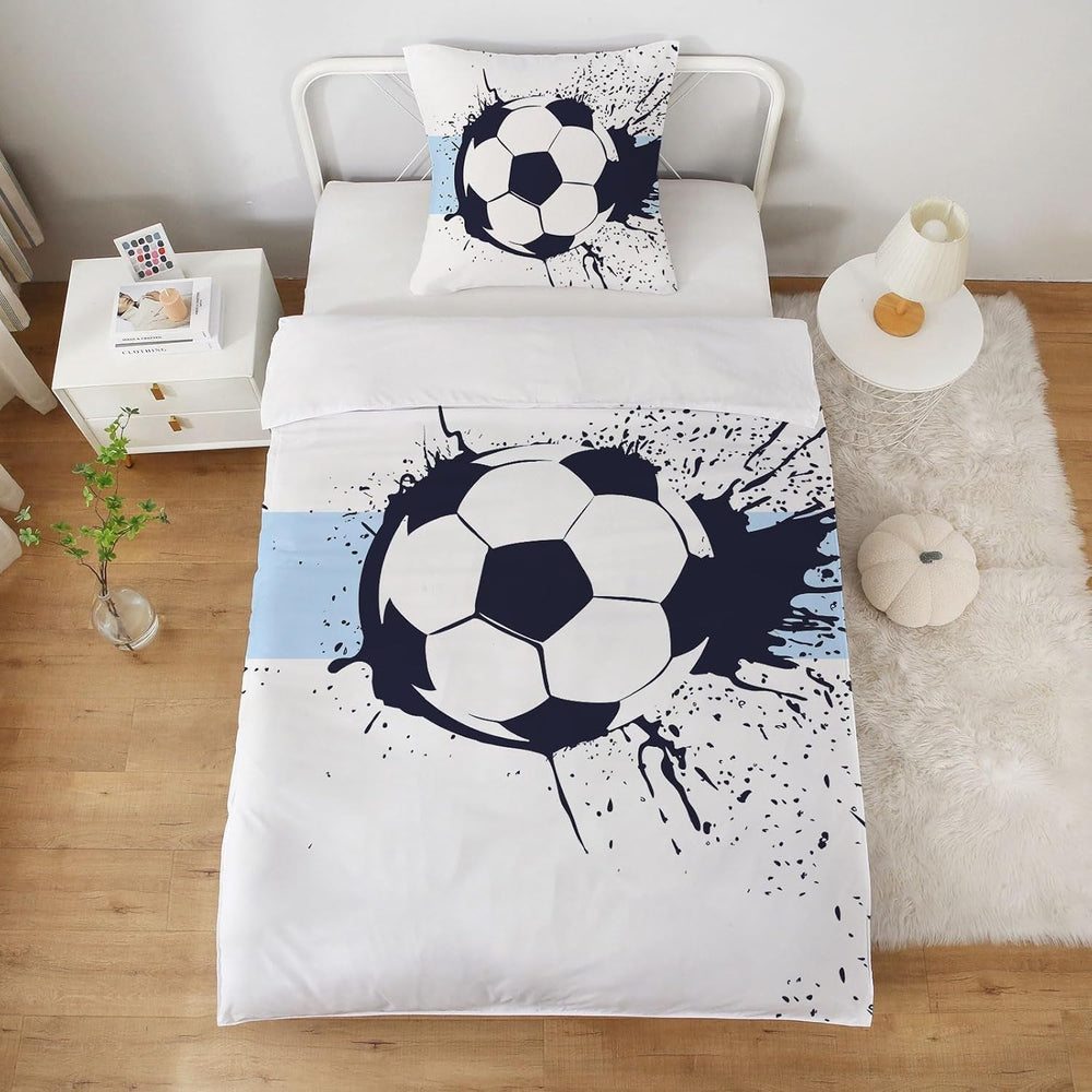 Biancheria letto per ragazzi, calcio, microfibra poliestere Biancheria letto - bambini Naty Shop