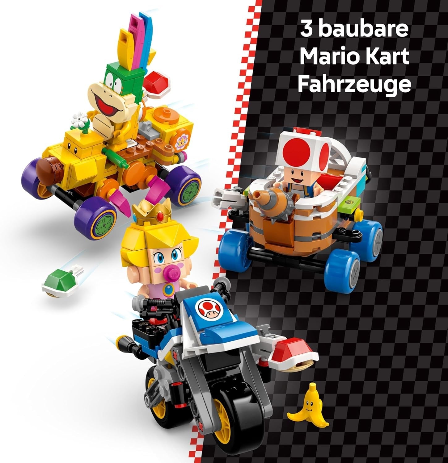 LEGO Super Mario: Mario Kart - Set Baby Peach e Grand Prix, Personaggi Nintendo - Toad, Lakitu, Baby Peach e Lemmy, Regalo per ragazzi, ragazze e giocatori 8+, Giocattolo Avventura 72036 Set da costruzione Beuche den LEGO-Store