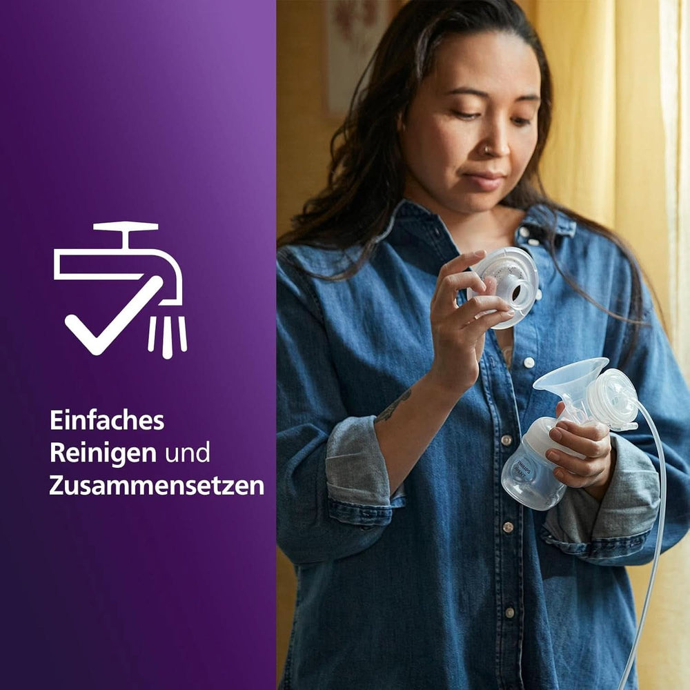 Elektronische Philips Avent Einzelmilchpumpe Premium - Mit Natural Motion Technologie, Wiederaufladbarem Akku, Timer-Anzeige (Modell SCF396/31) Accessori Alimentazione e Allattamento Bebe Naty Shop