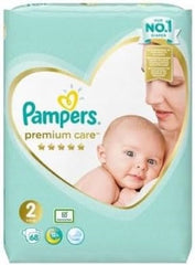 Pannolini Pampers Taglia 2 (4-8 kg), Pannolini Premium Care, 68 pezzi, Il miglior comfort e protezione per la pelle sensibile di Pampers