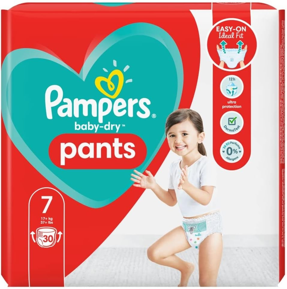 Pannolini Pampers 81657566 Pantaloni Baby-Dry, bianchi