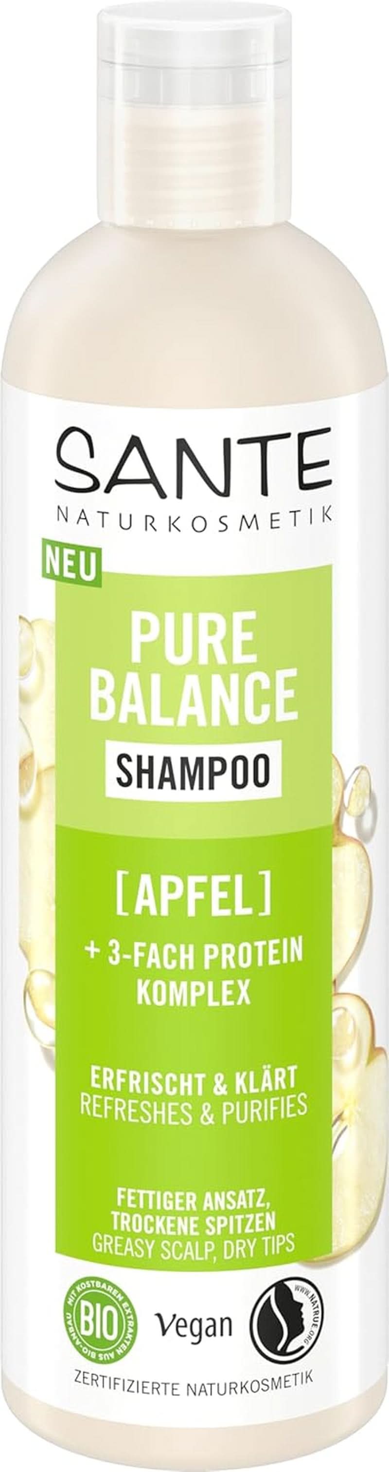 SANTE Naturkosmetik Pure Balance, shampoo, idrata intensamente i capelli secchi, 250 ml Doccia e bagno Naty Shop Novità