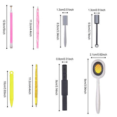 Nail Art Werkzeug Magnetstift, 10 Stück Nagel Magnet Stick Tool Set, Nagel Magnet Stift Und Starker Magnet Stock Punktierungsstifte Für DIY 3D Magnetisches Katzenauge UV Gel Polnisch Nagel Kunst