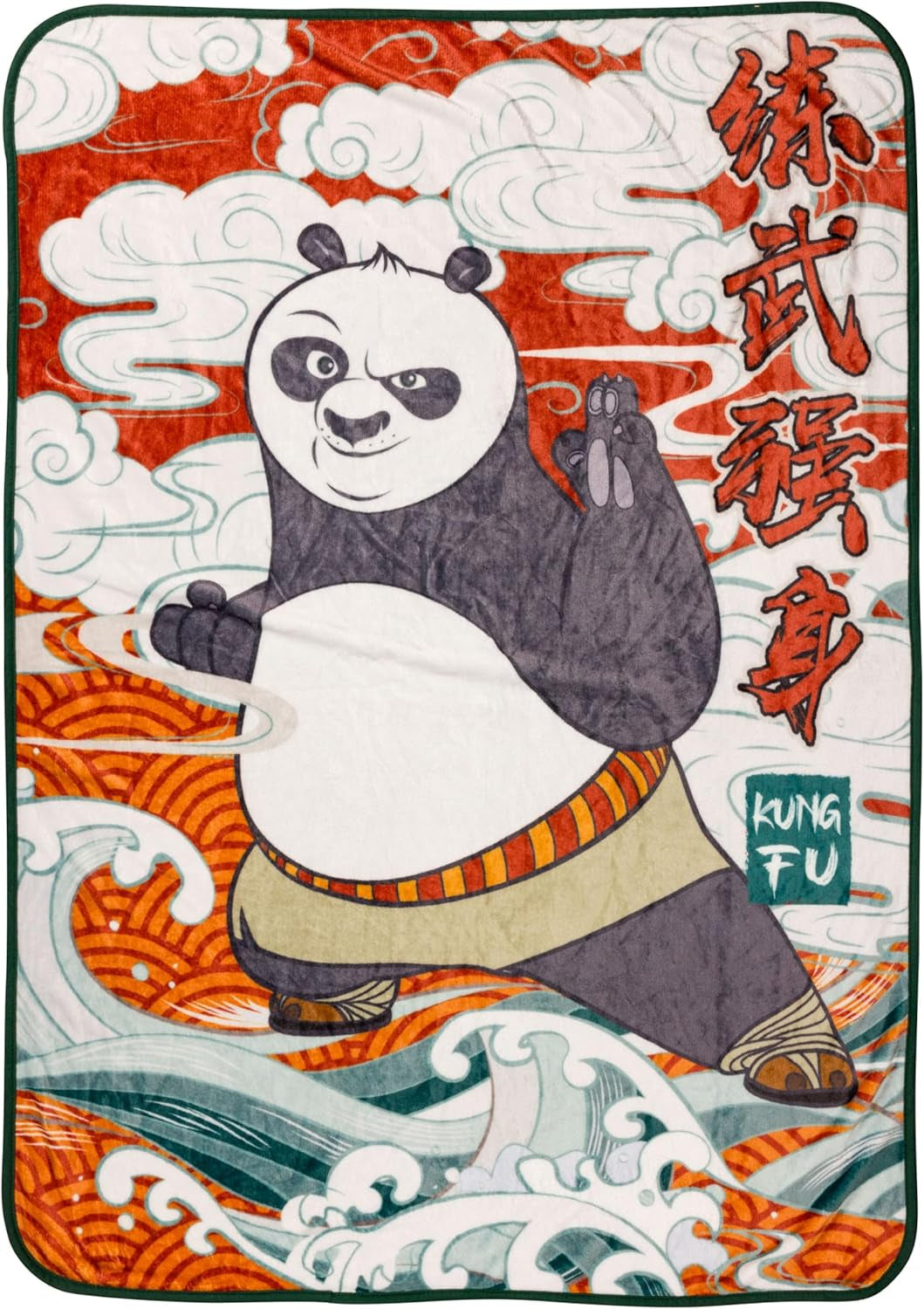 Coperta sospesa Silver Buffalo Garfield, pile, 114,3 X 152,4 cm Letti e coperte Silver Buffalo Kung Fu Panda