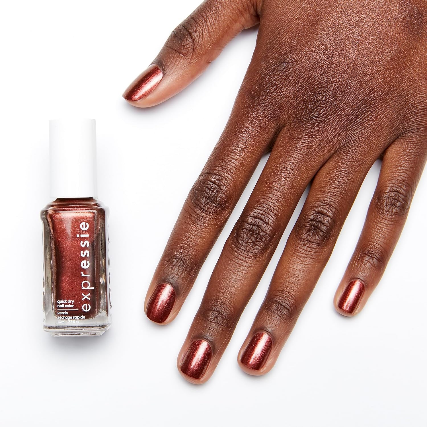 Smalto per unghie Essie ad asciugatura rapida "expression", n. 270 misfit right in, metallizzato, formula vegana, 10 ml