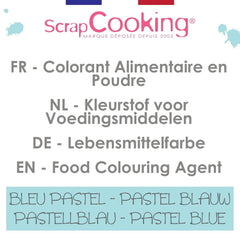 Scrapcooking, colorant alimentar pudră, albastru pastel, 5 grame Naty Shop