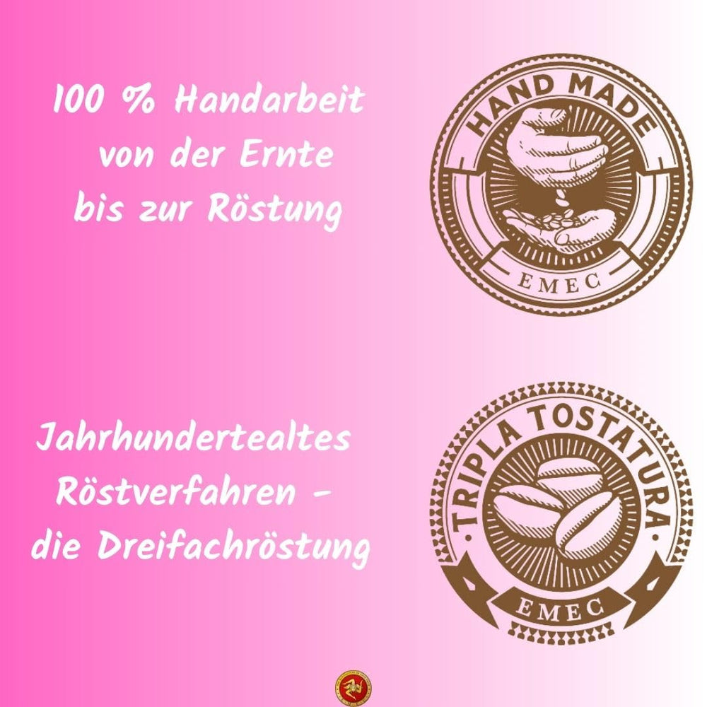 Boabe de espresso organice Caffè 250g - 100% organice - Prăjite în Sicilia - Metodă de prăjire veche de secole, lucrate manual - Boabe de espresso premium pentru aparate complet automate și portafiltru