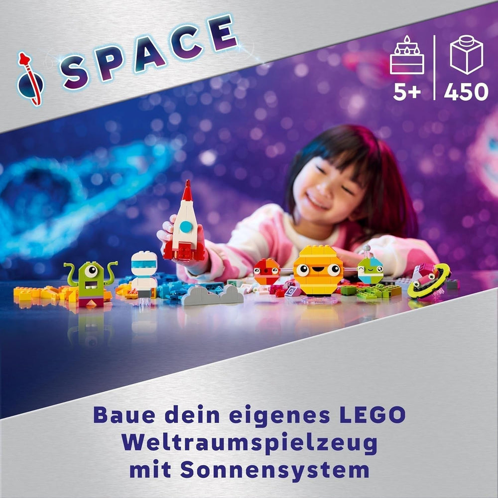 LEGO Classic Creative Space Planets Sistema solare Modello di costruzione per bambini Giocattolo spaziale con razzo Astronave Pianeti e alieni Regalo per bambini di 5 anni Ragazzi e ragazze 11037 Set di costruzioni Beuche den LEGO-Store