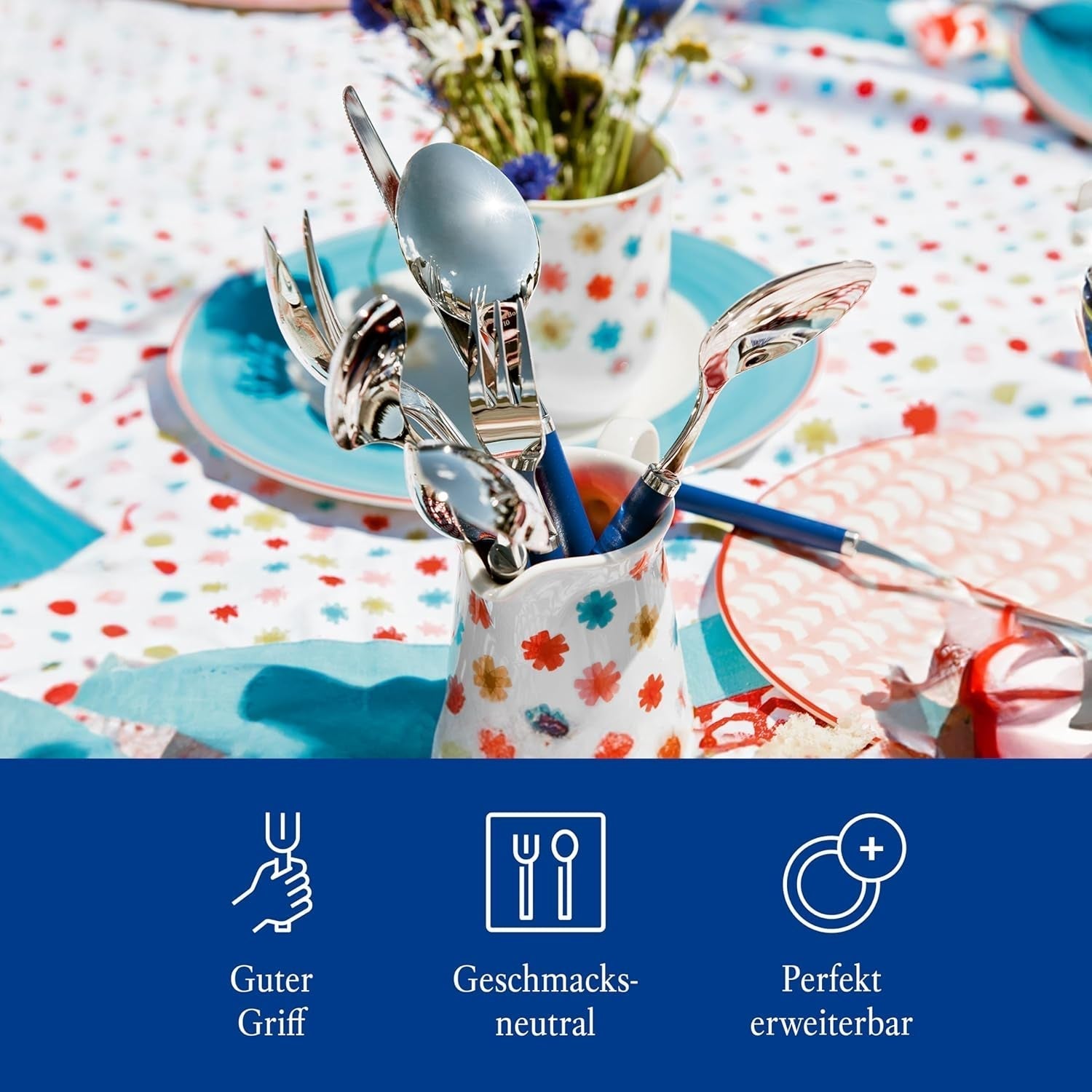 Villeroy & Boch - Play! Tacâmuri Blue Ocean, Set 30 piese Bucatarie Naty Shop