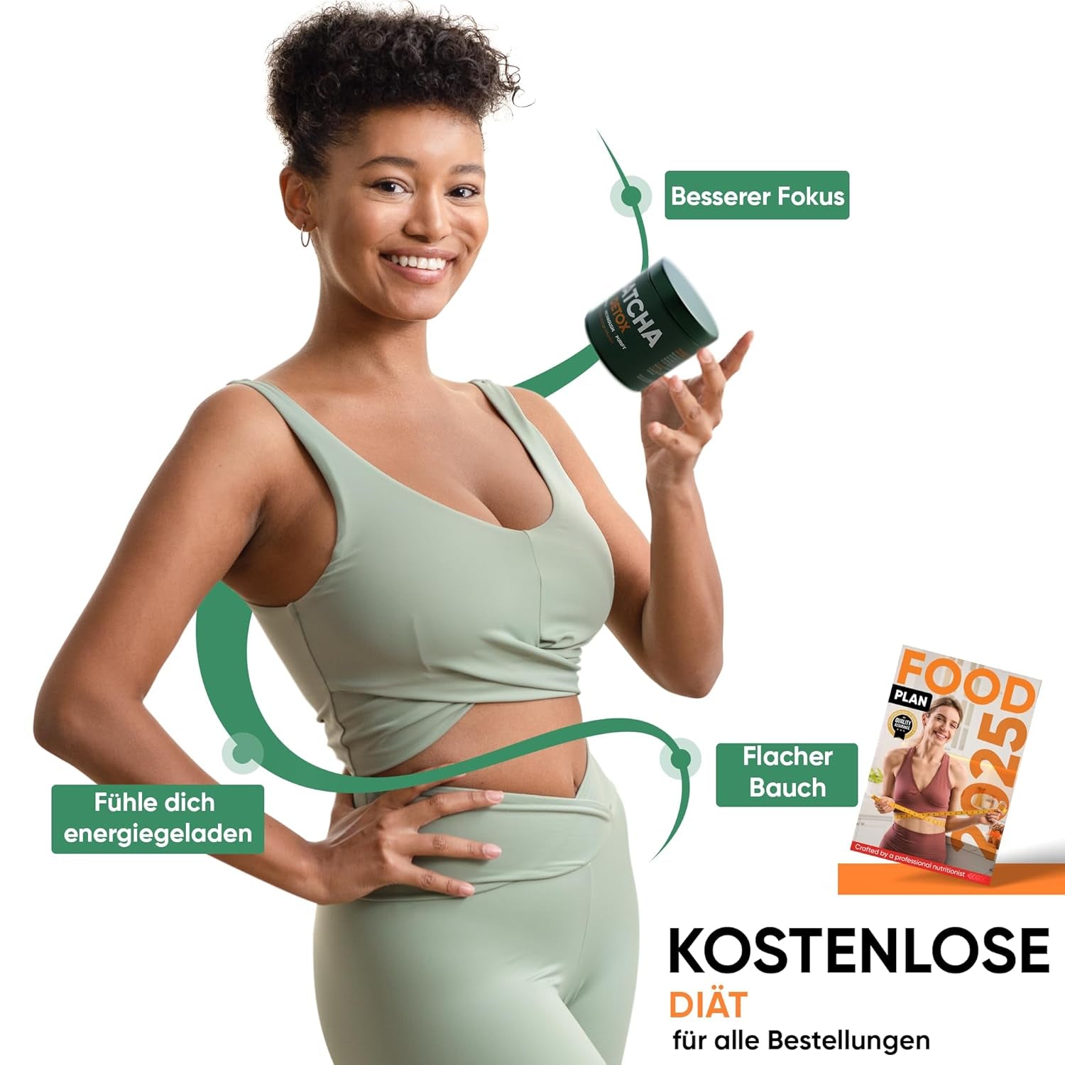 WOW TEA Matcha pulbere – pulbere fină din Japonia cu gust proaspăt – ideală pentru ceai Matcha, latte sau smoothie-uri – fără aditivi (detox)