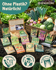Bio Wintergemüsesamen Im 20Er Set - 20 Winter Gemüse Samen Für Den Einfachen Anbau Im Garten, Balkon Oder Hochbeet - Pflanzensamen - Saatgut