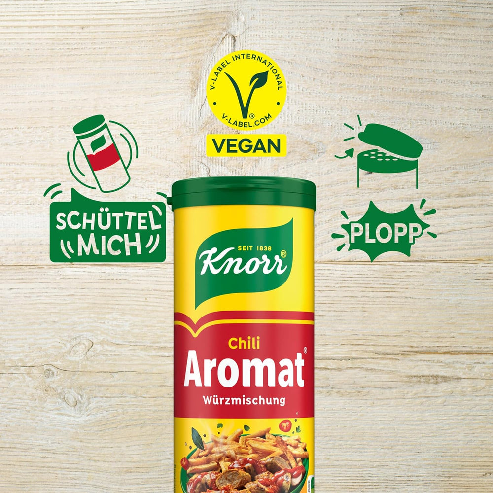 Knorr Würzmischung Chili Aromatizzato per piatti veloci per condire e condire patate, pasta, verdure e altro 90 g