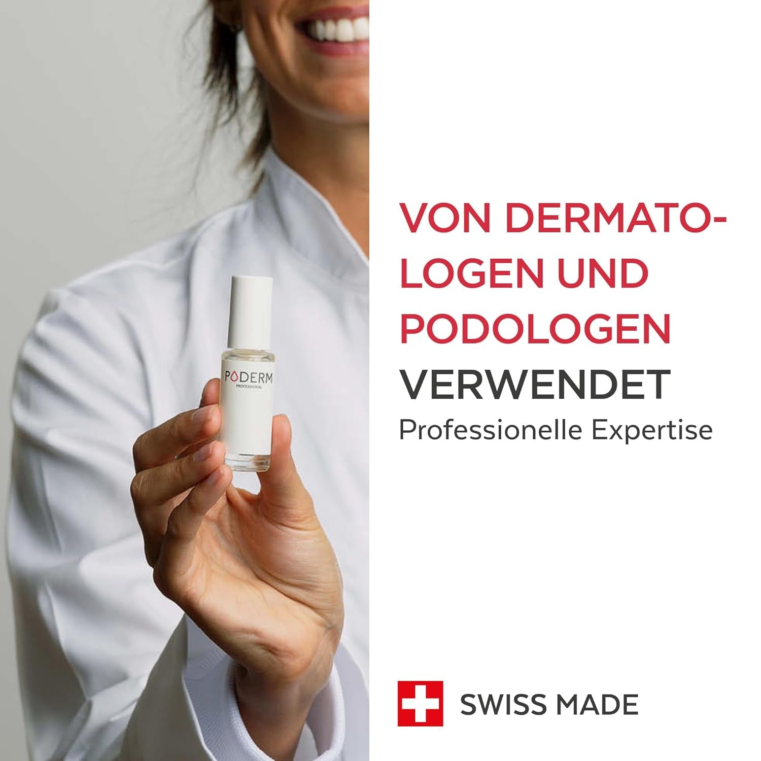 PODERM - STOP ARROSSAMENTO UNGHIE - Alternativa allo smalto amaro - Siero antistress naturale al 100% - Attiva la crescita - Adulti/Bambini - Prodotto in Svizzera