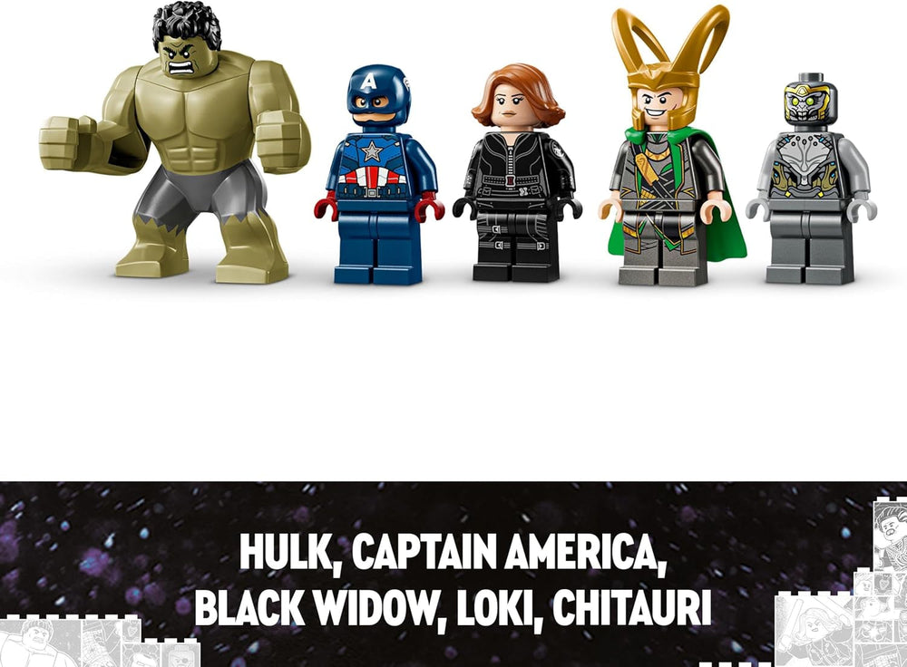 LEGO Marvel Avengers vs. Set di giocattoli da costruzione Leviatano con minifigure di Hulk e Capitan America, Loki, Vedova Nera e Chitauri Set da gioco Avengers per ragazzi e ragazze 7+ 76290 Set da costruzione Acquista dal negozio LEGO