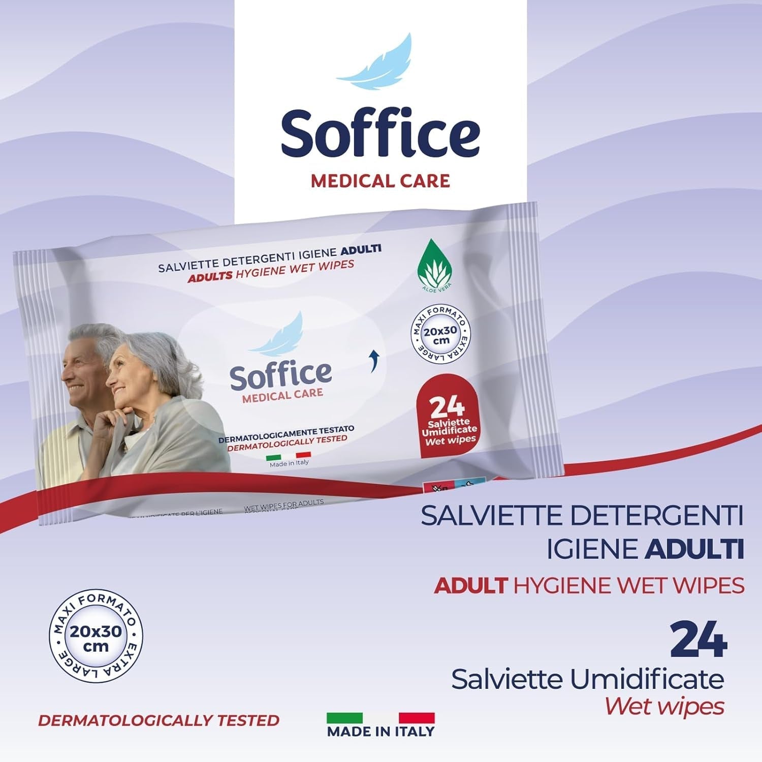 Șervețele răcoritoare multifuncționale pentru adulți (288 șervețele) - 12 pachete a 24 de șervețele umede și igienice | Accesorii și produse de igienă