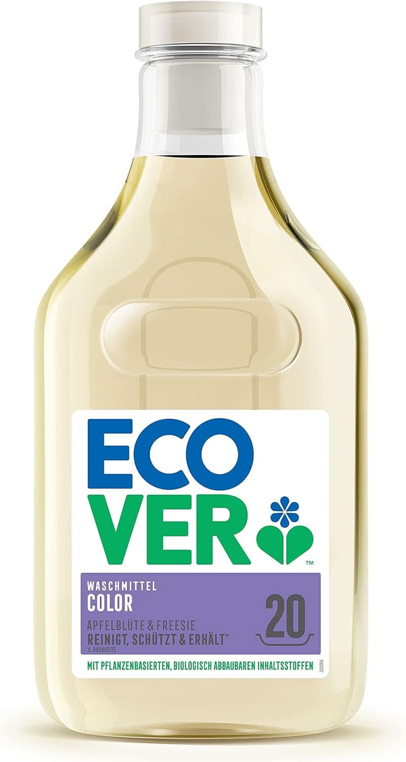 Detersivo per Bucato Ecover Color Fiori di Melo e Fresia, Detersivo liquido con ingredienti vegetali per preservare e proteggere i capi Naty Shop