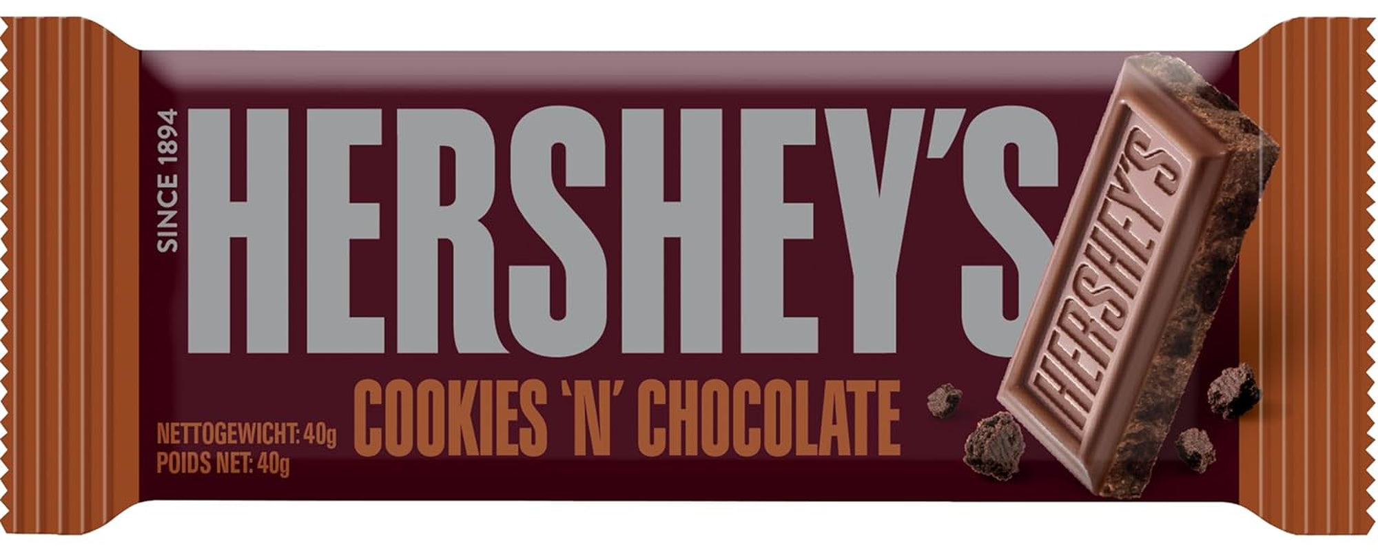 Cookies 'n' Chocolate, confezione da 24 (24 x 40 g) - Cioccolato al latte che si scioglie in bocca con pezzi di biscotto croccanti