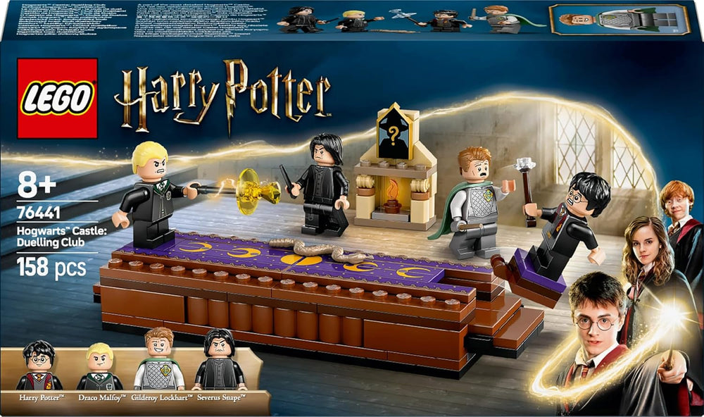 LEGO Harry Potter Castello di Hogwarts: set da costruzione del club dei duellanti con 4 minifigure incl. Draco Malfoy, Gilderoy Lockhart e Severus Snape, set Con funzione Per ragazzi e ragazze da 8 anni in su 76441 Set da costruzione Besuche den LEGO-Store