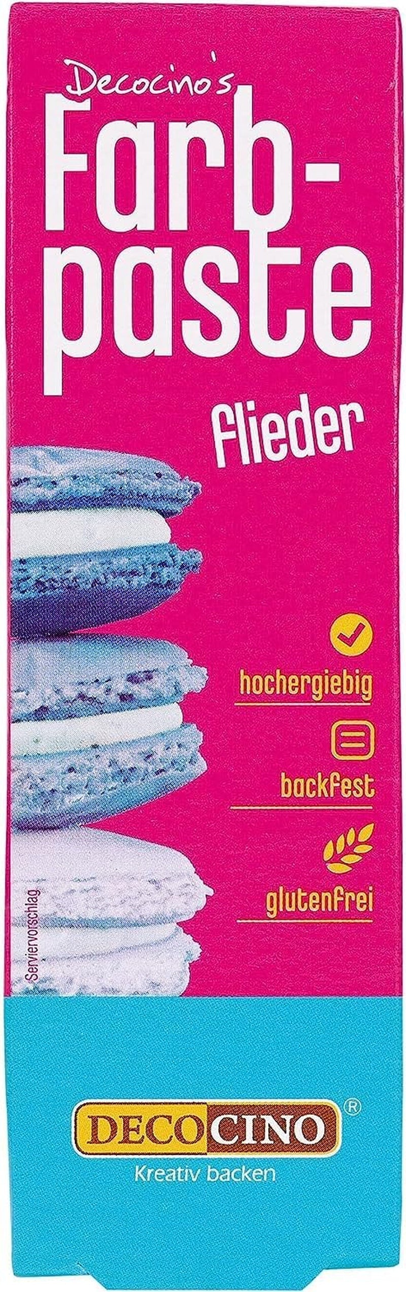 Pastă de colorant roz DECOCINO – 20 g – Colorant alimentar, ideal pentru colorarea prăjiturilor, fondantului și cremelor – Fără acizi grași azoici și gluten