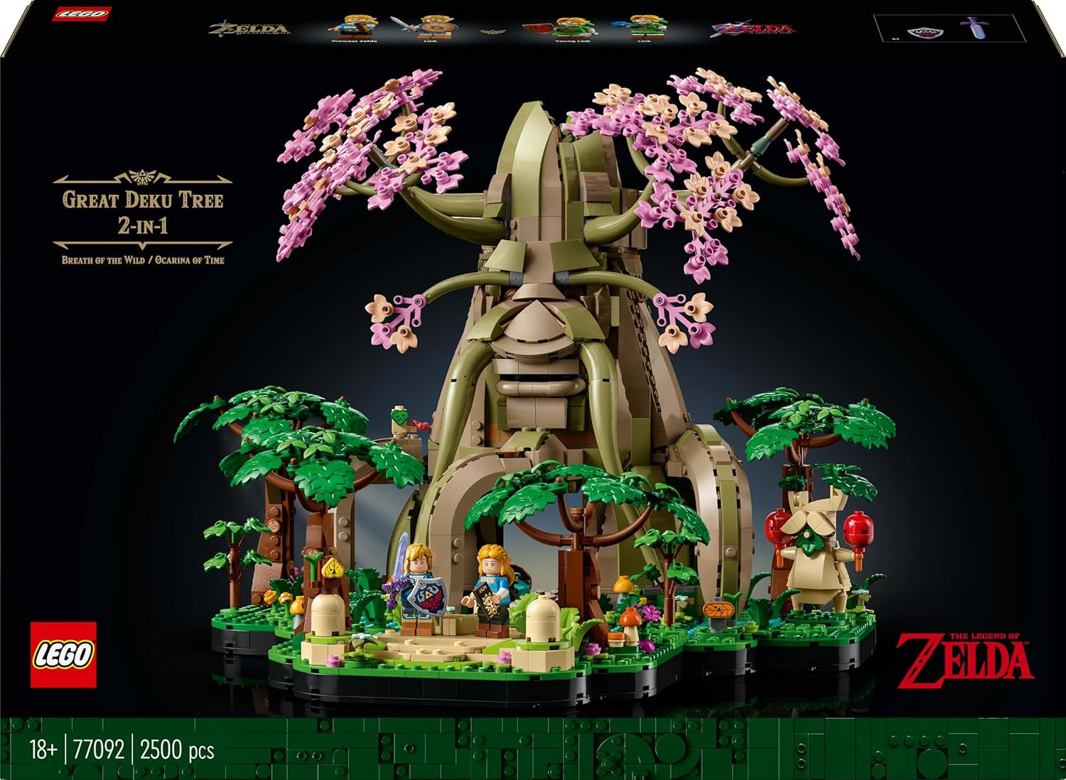 LEGO The Legend of Zelda Deku Tree 2-in-1 - pezzo da collezione con le minifigure della Principessa Zelda e 3 Link - set da costruzione per adulti e idea regalo per gli appassionati di videogiochi - 77092 Set da costruzione Besuche den LEGO-Store