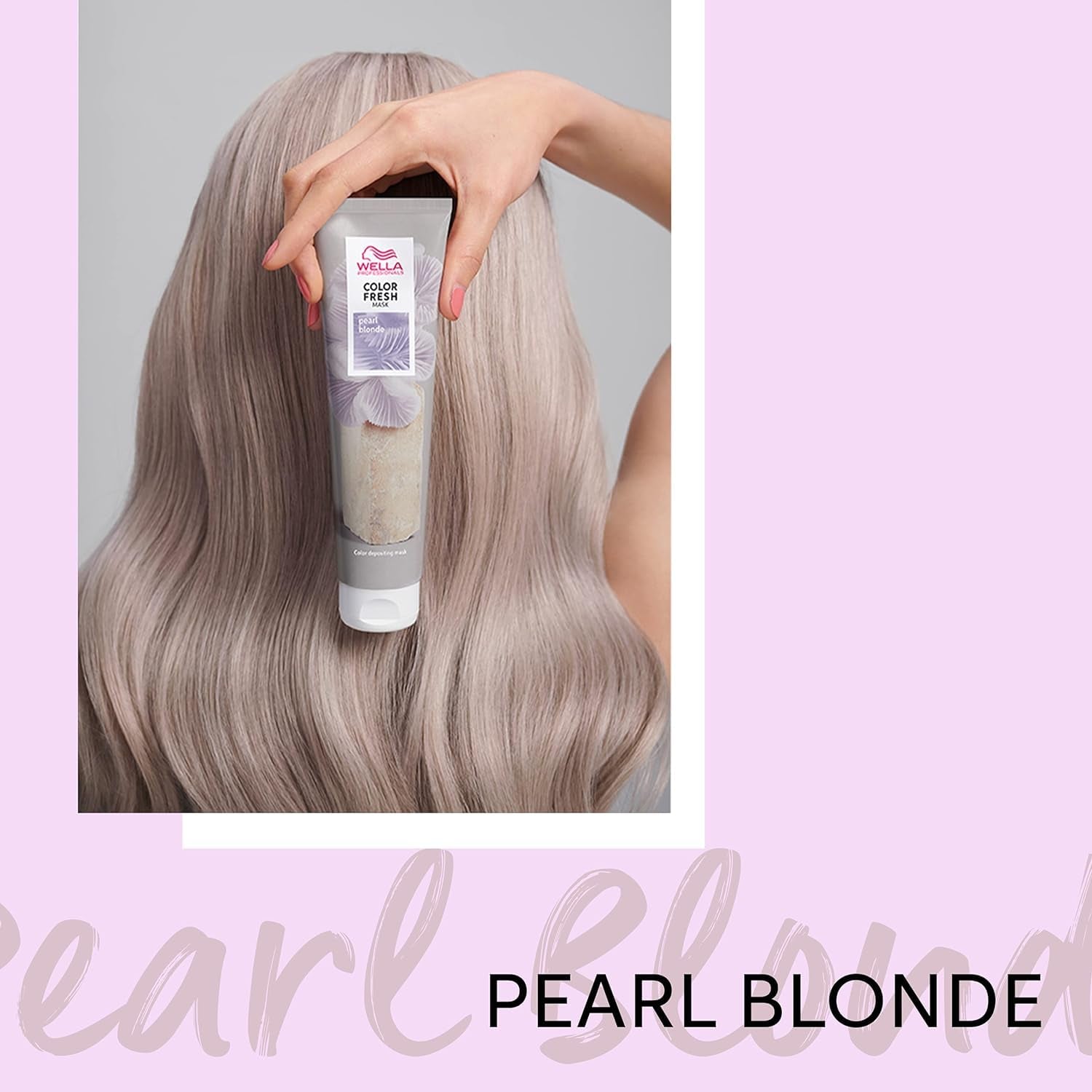 Wella Professionals Color Fresh Mask Pearl Blonde - tratament de păr pentru revitalizarea și schimbarea culorii părului - nuanță hrănitoare cu ulei de avocado - pentru păr deschis și iluminat - 500 ml Masca de par Naty Shop