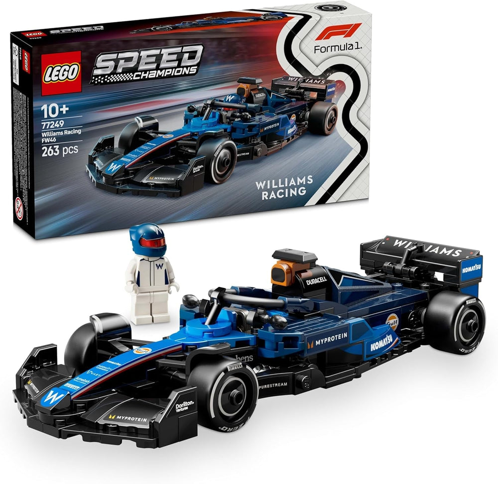 LEGO Speed Champions Auto da corsa Mercedes-Amg F1 W15 - Minifigure giocattolo di Formula 1 - Modello di auto da collezione e costruibile - Regalo per ragazzi e ragazze 10+ o fan adulti 77244 Set di costruzione Besuche den LEGO-Store Williams Racing Fw46 F1 Race Car 77249