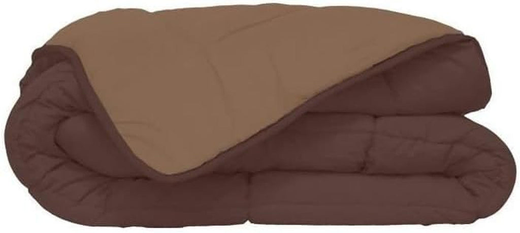 Calgary Duvet Cover Poliester Chocolate/Mocca, Poliester, Chocolat/Moka, 240X220X1 Cm Plapumi si pilote Naty Shop 260X240X1 cm