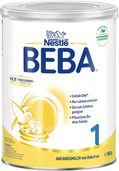 BABY 1 latte iniziale dalla nascita, solo lattosio, senza olio di palma, confezione 3 (3 x 800 g) Mamma e Bambino Naty Shop