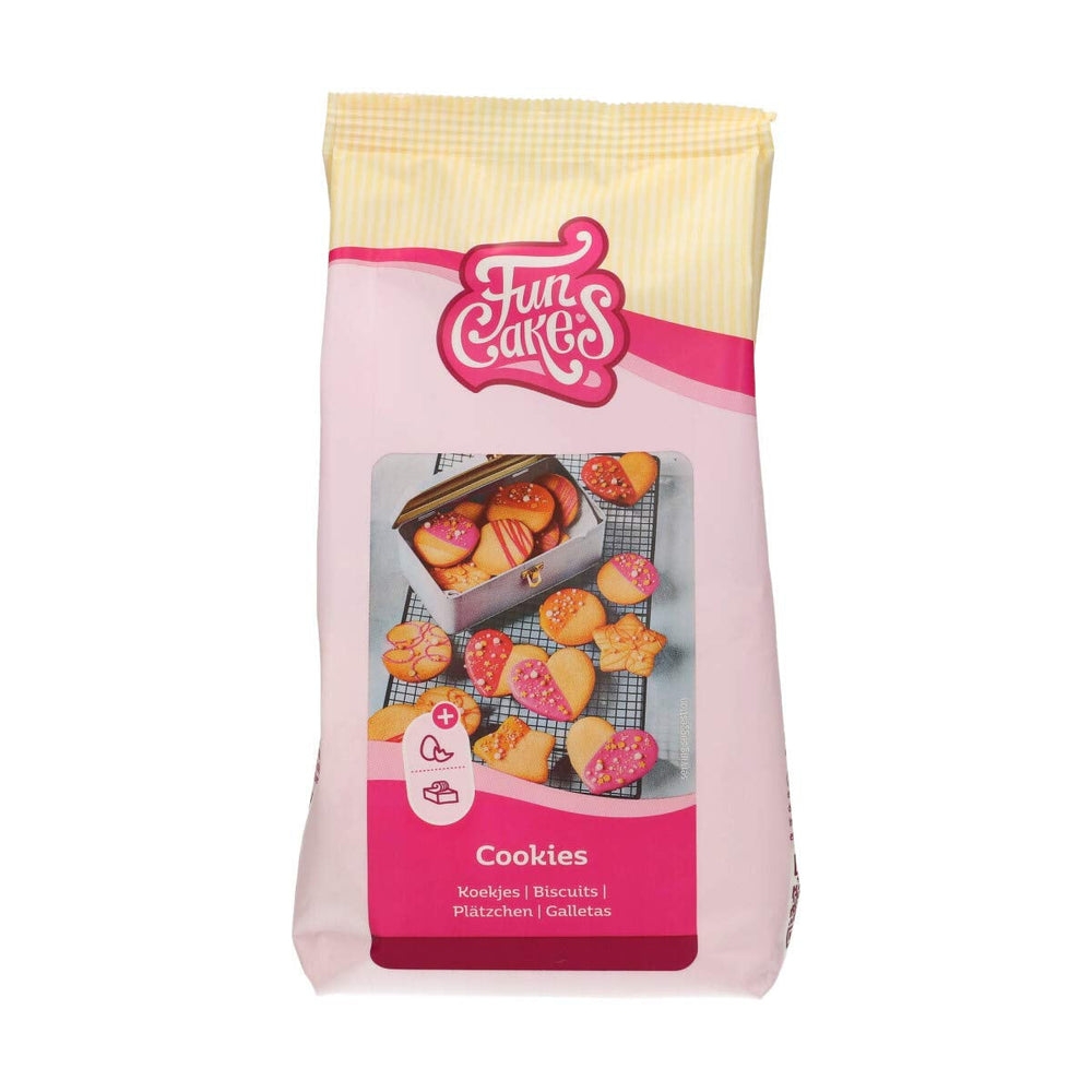 Funcakes Mix Für Kekse: Einfach Zu Berübenende, Knusprige Und Knusprige Kekse, Perfekt Zum Dekorieren Mit Fondant- Oder Royal Icing, Auch Als Tortenkruste Geeignet, Halal., 1 Kg Miscela per cottura e cottura Naty Shop 500 G (1Er Pack) Burro