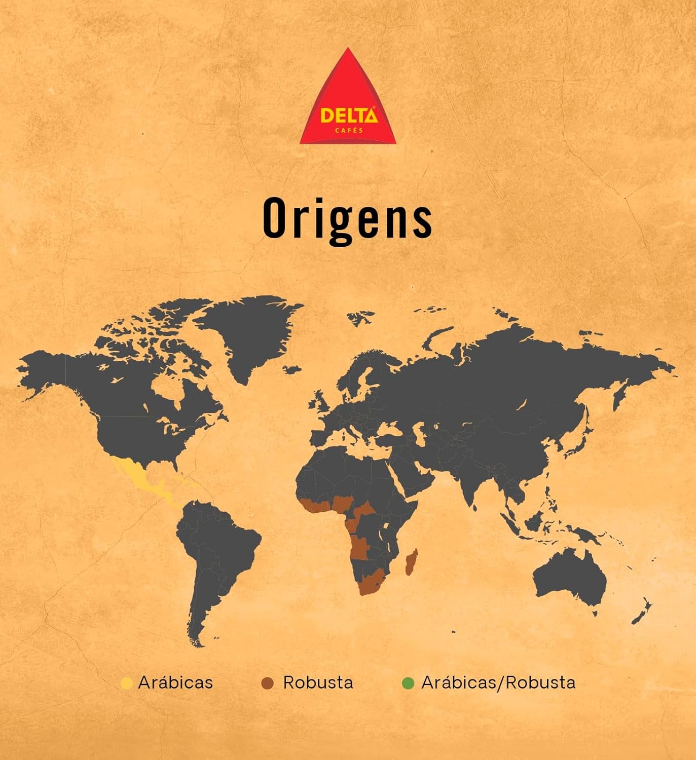 Lot boabe de cafea Delta, ambalaj Gold, 500 g