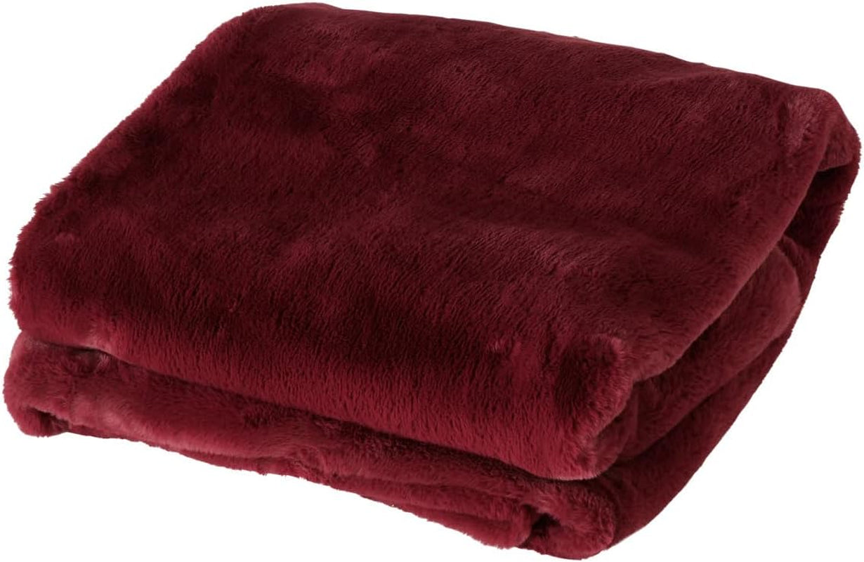 Coperta Boltze Storan (dimensioni 150X200 cm, colore beige, comoda coperta in poliestere, ideale per le fredde serate invernali, aspetto pelliccia) 1015378 BOLTZE Letti e coperte Rosso scuro