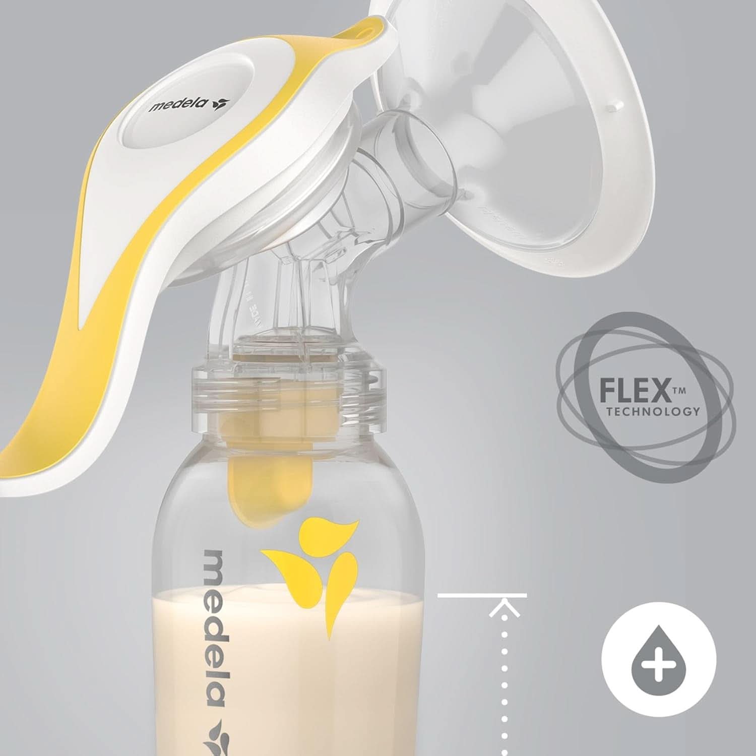 Tiralatte manuale Medela Harmony - Design svizzero compatto con protezioni Personalfit Flex e tecnologia Medela 2-Phase Expression Accessori Alimentazione e Allattamento Bebe Naty Shop