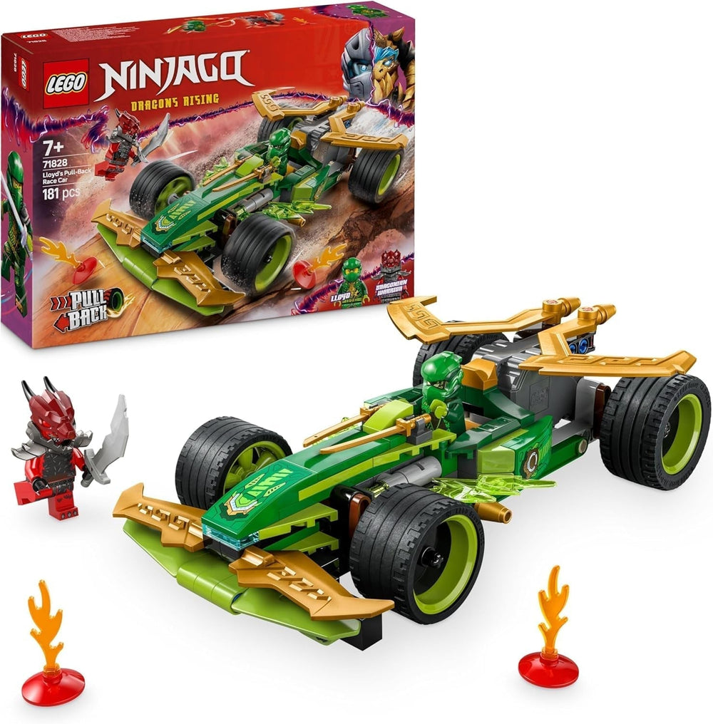 LEGO NINJAGO Lloyd's Action Speedster - Auto giocattolo da costruzione con 2 minifigure per giochi di ruolo, giocattolo da costruzione per bambini - Regalo per ragazzi e ragazze di 7 anni 71828 Set da costruzione Besuche den LEGO-Store Titolo predefinito