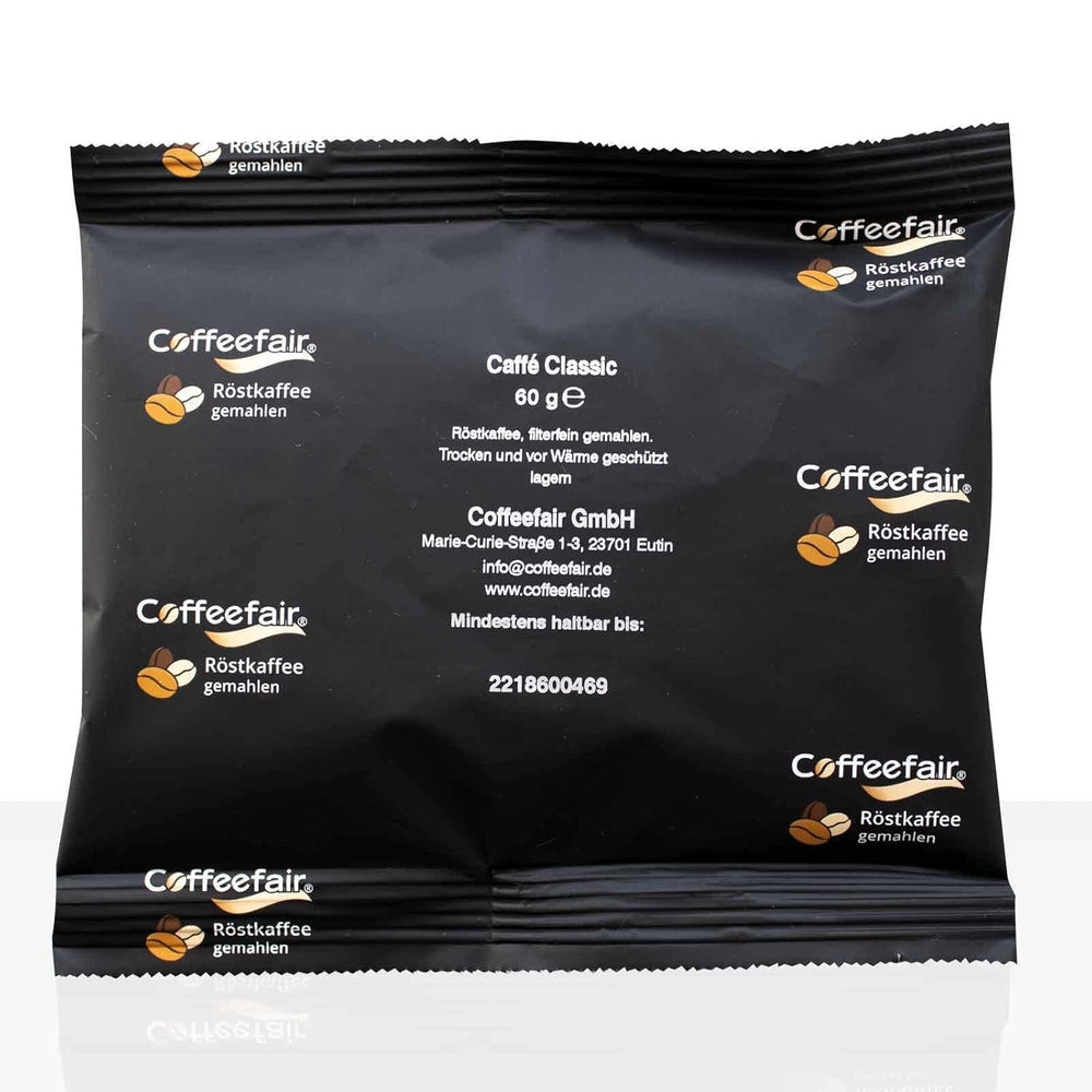 Cafea Filtrată Coffeefair Caffe Classic 80 x 60g Cafea Măcinată, Calitate Gastro, Prăjită Ușor, Echilibrată și Corpoasă, pentru Espressoare de Cafea Filtrată