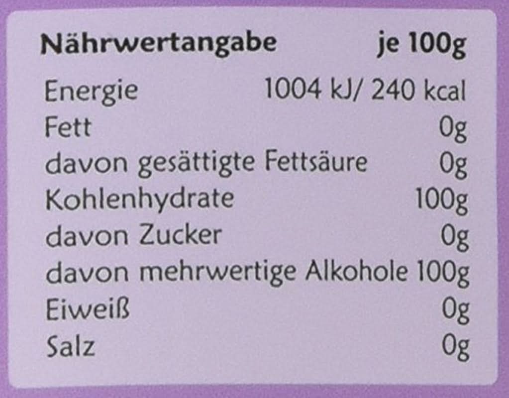 Zucchero di betulla originale dalla Finlandia, 1 Kg Dolcificanti Naty Shop