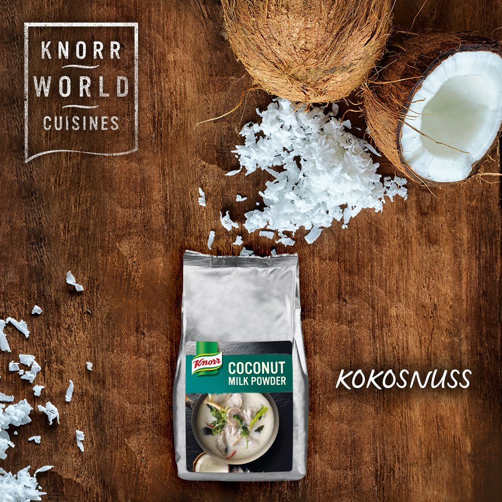 Knorr Kokosmilch Pulver (latte in polvere aus 20 frischen Kokosnüssen, ergibt 6.6 Liter Kokosmilch) 1er Pack (1 x 1 kg)