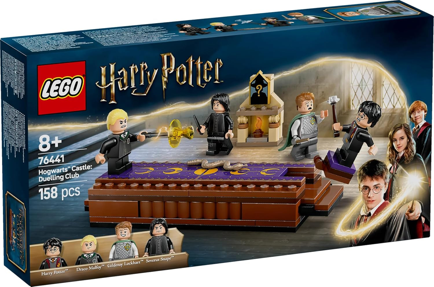 LEGO Harry Potter Castello di Hogwarts: set da costruzione del club dei duellanti con 4 minifigure incl. Draco Malfoy, Gilderoy Lockhart e Severus Snape, set Con funzione Per ragazzi e ragazze da 8 anni in su 76441 Set da costruzione Besuche den LEGO-Store