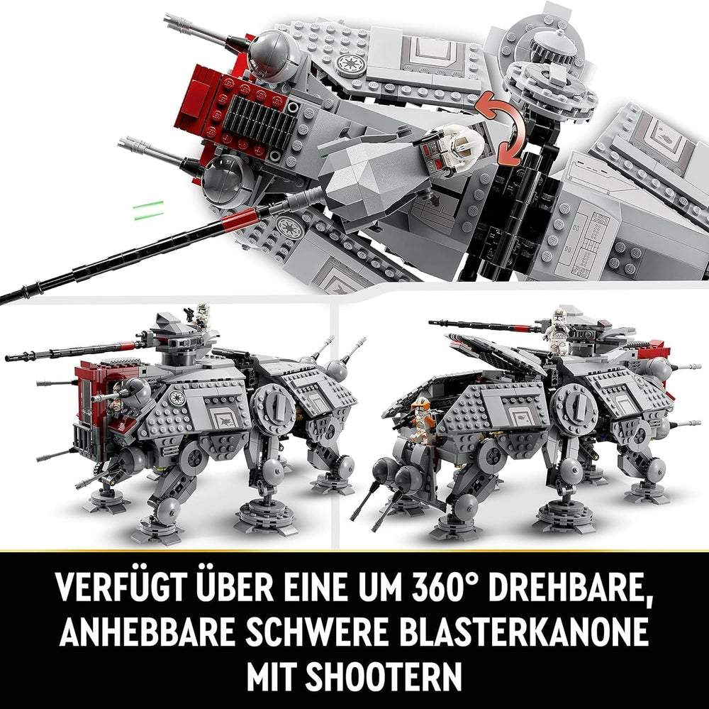 LEGO Star Wars At-Te Walker Modello giocattolo mobile Set di minifigure che include 3 Clone Trooper, droidi da battaglia e Droide ragno nano 75337 Set di costruzione Acquista il negozio LEGO