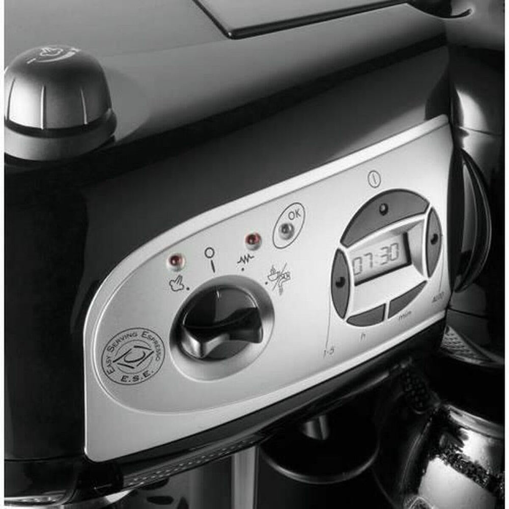 De'Longhi BCO264.1 Espressor și aparat de cafea într-unul singur, cu pompă, negru, 38 x 24 x 35 cm