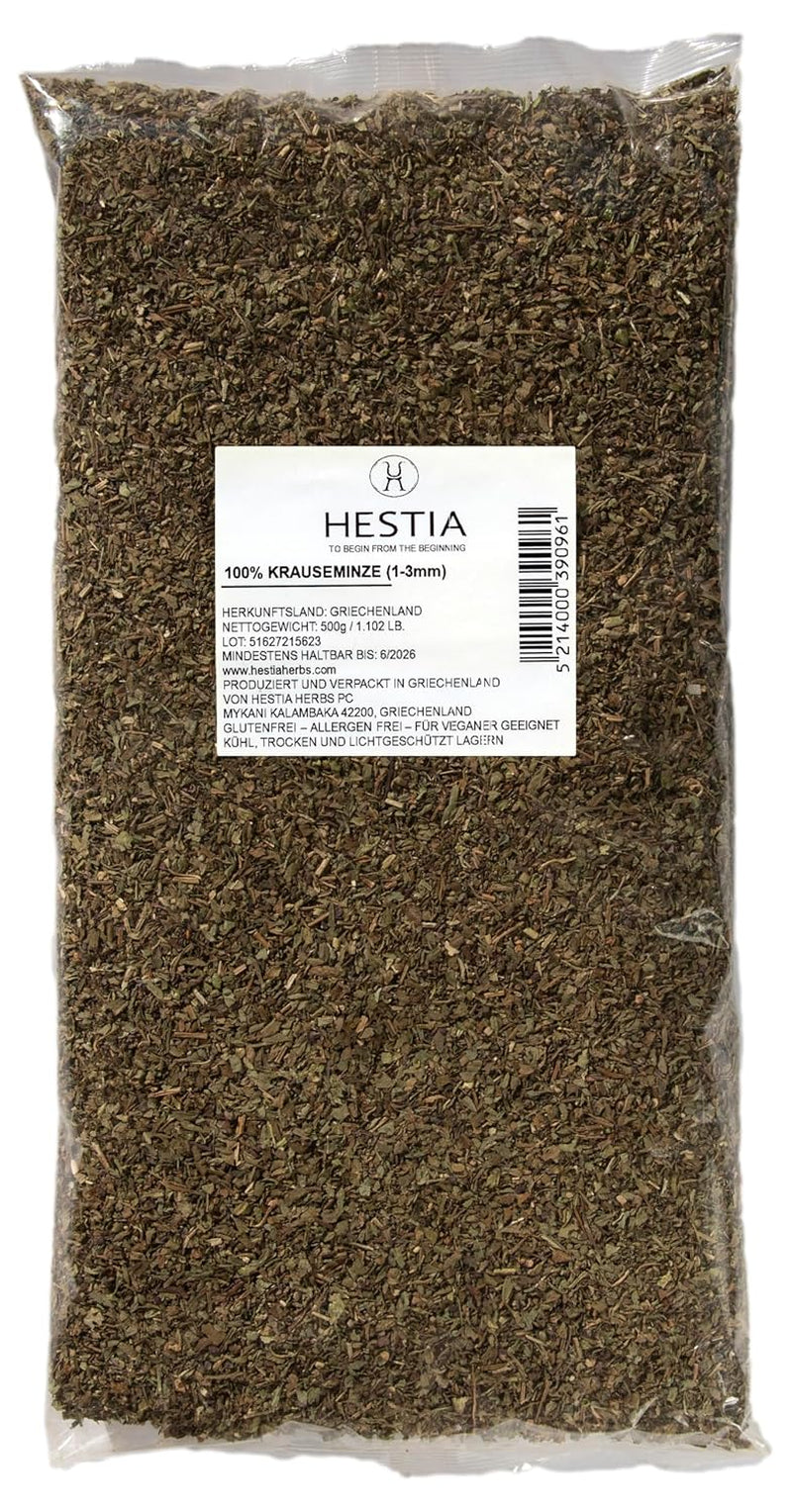 Hestia Herbs Griechischer getrechtenter Origano 500 g, senza allergeni – vegano – senza GVO