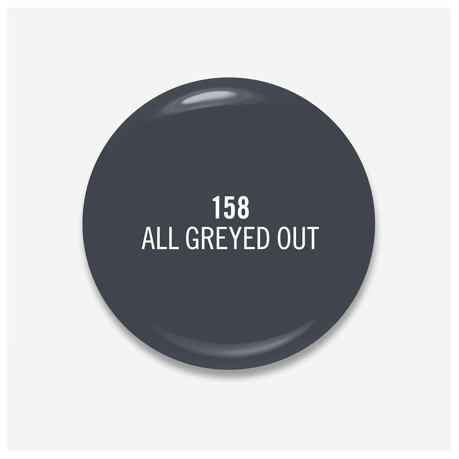 Smalto per unghie Rimmel K&F Nail 158 All Greyed Out
