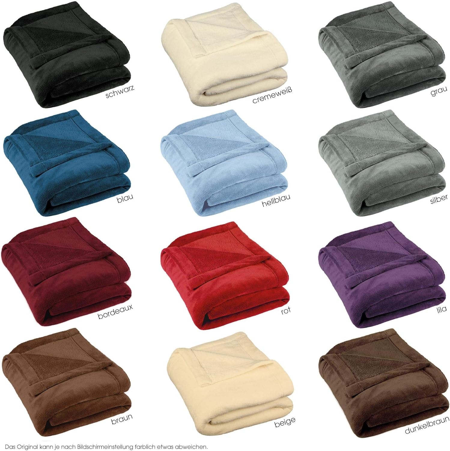 Soffice coperta Celinatex 150 X 200 Cm coperta azzurra per divano calda coperta morbida microfibra pile Oeko-Tex Montreal Letti e coperte Besuche den CelinaTex-Store