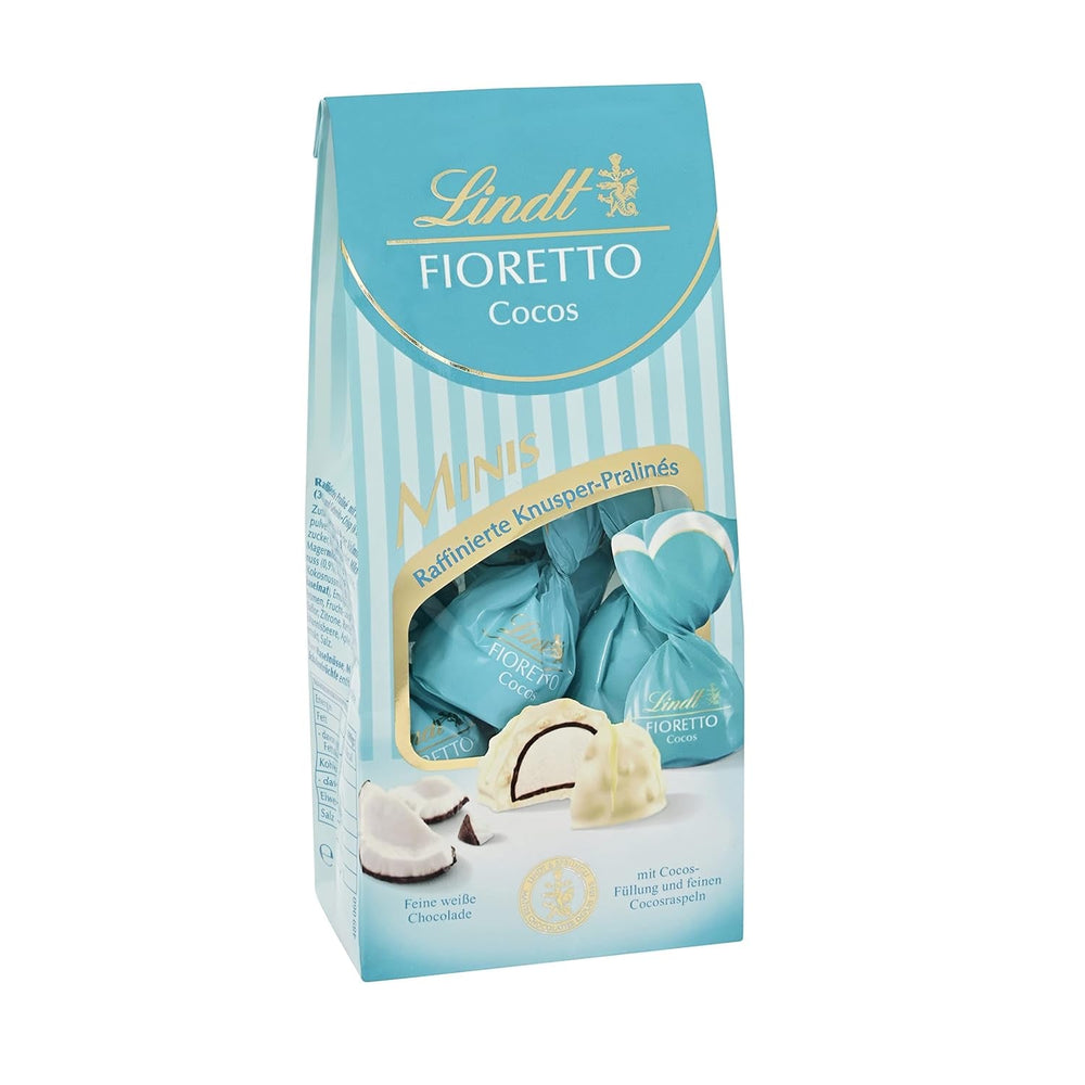 Lindt Chocolate FIORETTO Maxi Zabaione, cutie cadou 138 grame Naty Shop 115 grame Cocos