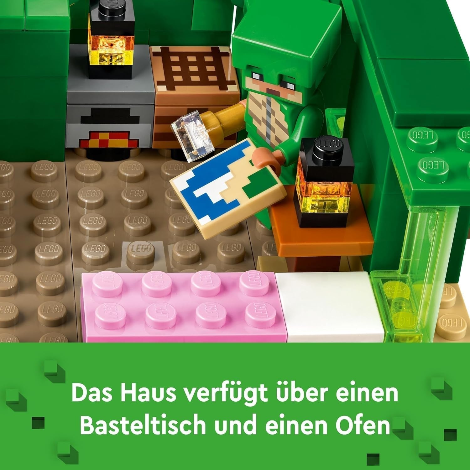 LEGO Minecraft The Turtle Beach House Casa dei giocattoli con accessori per ragazze e ragazzi a partire da 8 anni, set con animali e personaggi del videogioco, regalo per i giocatori 21254 Set da costruzione Besuche den LEGO-Store