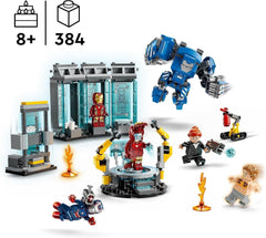 LEGO Marvel Iron Man's Laboratory: Sala delle armature - Giocattolo da supereroe con personaggio Mech, 5 minifigure tra cui Aldrich Killian - Regalo Avengers per ragazzi e ragazze dagli 8 anni in su 76315 Set da costruzione Beuche den LEGO-Store
