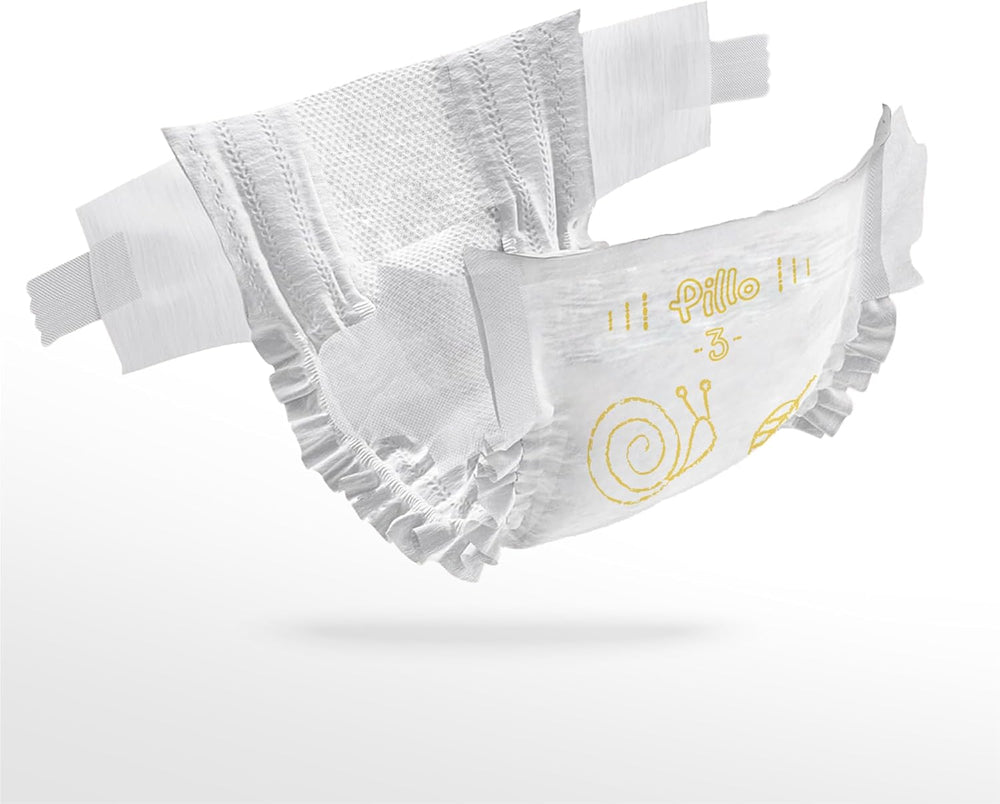 Pannolini Pillo 3 - Scatola da 168 pannolini, 6 pacchi da 28 pannolini cadauna, taglia 3 - Midi (6-10 kg) - Pannolini per neonati