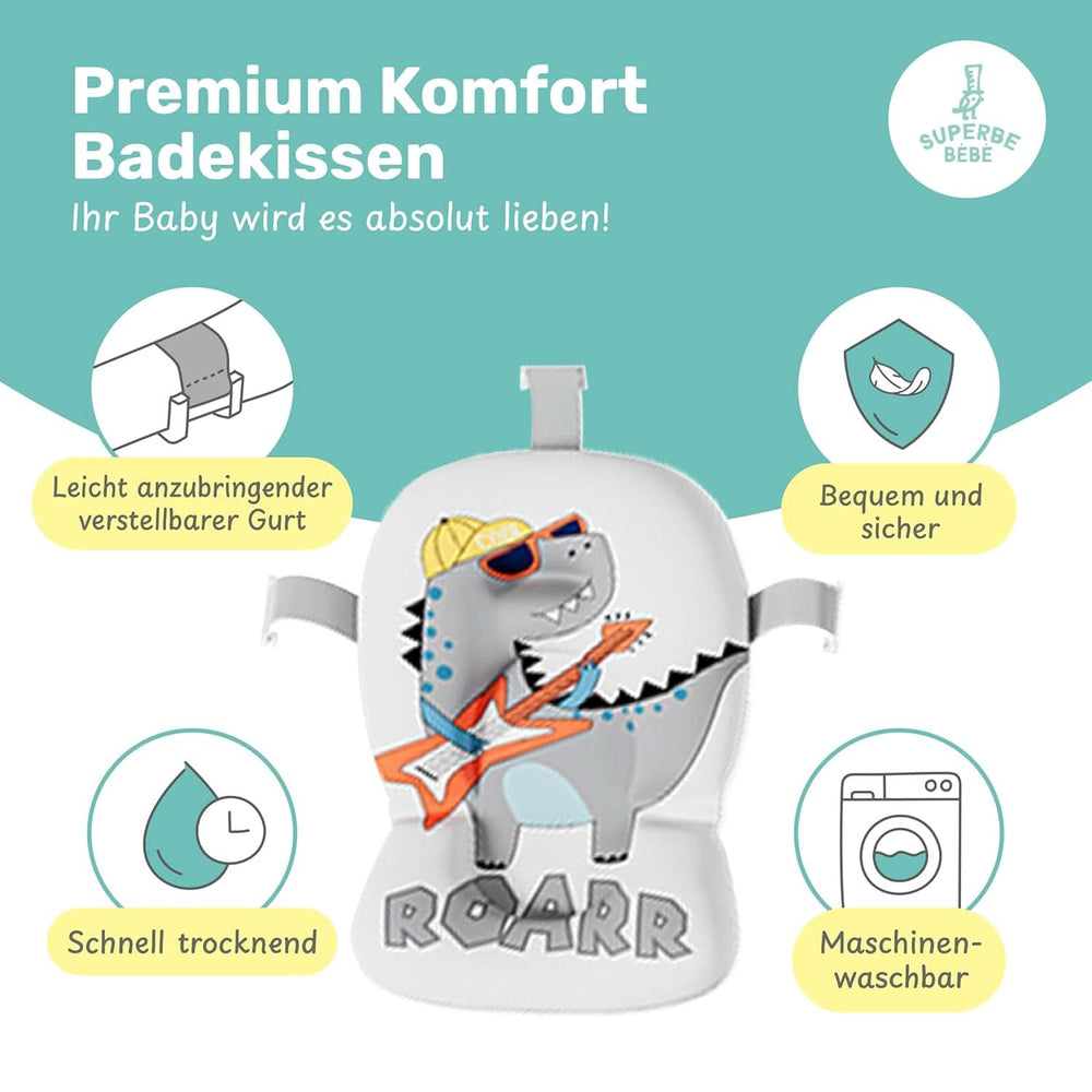 Vaschetta da bagno pieghevole per neonati con cuscino da bagno e termometro integrato Mamma e Bambino Naty Shop